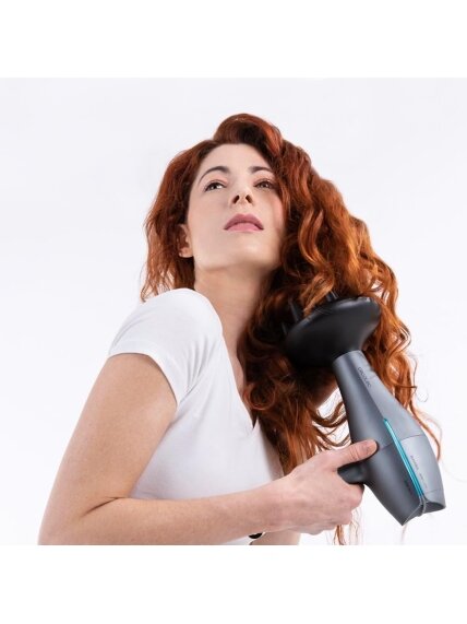 Cecotec Hair dryer | IoniCare 5300 Maxi Aura Black | 2200 W | Number of temperature settings 3 | Ionic function | Black/Grey | Diffuser nozzle 3