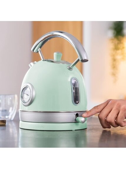 Cecotec Kettle | ThermoSense 420 Vintage | 2200 W | Electric | 1.8 L | Stainless steel | 360° rotational base | Light Green 2