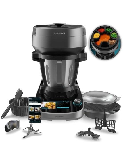 Cecotec Mambo CooKing Victory | Multifunctional Robot | 1700 W | Number of speeds 19 | Bowl capacity 4.5 L | Black/Grey 2 Cecotec Mambo CooKing Victory | Multifunctional Robot | 1700 W | Number of speeds 19 | Bowl capacity 4.5 L | Black/Grey 2