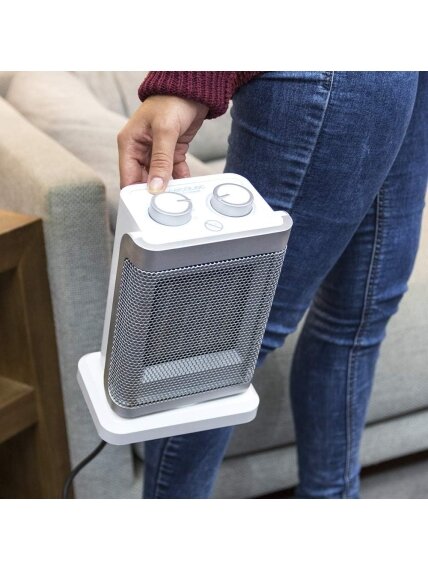 Cecotec | Ready Warm 6100 Ceramic Rotate | Ceramic Heater | 1500 W | Number of power levels 3 | Suitable for rooms up to 35-40 m³ | Suitable for rooms up to Up to 15 m² | White 1 Cecotec | Ready Warm 6100 Ceramic Rotate | Ceramic Heater | 1500 W | Number of power levels 3 | Suitable for rooms up to 35-40 m³ | Suitable for rooms up to Up to 15 m² | White 1