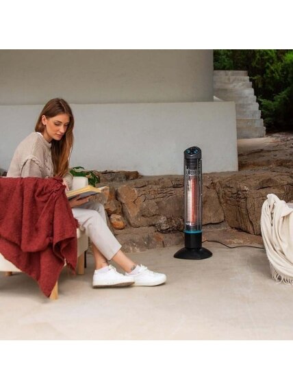 Cecotec ReadyWarm 1000 Power Tower | Halogen Heater | 1000 W | Number of power levels 2 | Black | IP55 2