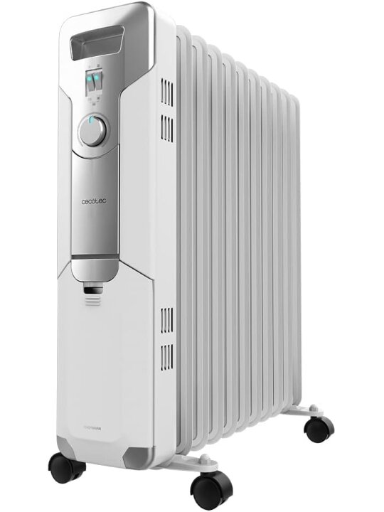 Cecotec ReadyWarm 11000 Space | Oil Radiator | 2500 W | Number of power levels 3 | Suitable for rooms up to 25 m² | White