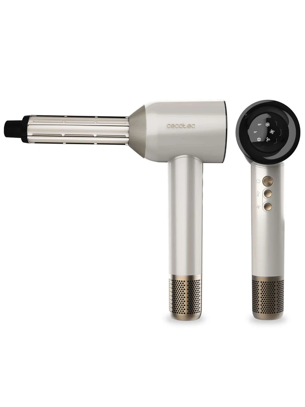 Cecotec Hair dryer | DryGlam Waves Champagne | 1600 W | Number of temperature settings 3 | Ionic function | Champagne | Diffuser nozzle 3 Cecotec Hair dryer | DryGlam Waves Champagne | 1600 W | Number of temperature settings 3 | Ionic function | Champagne | Diffuser nozzle 3