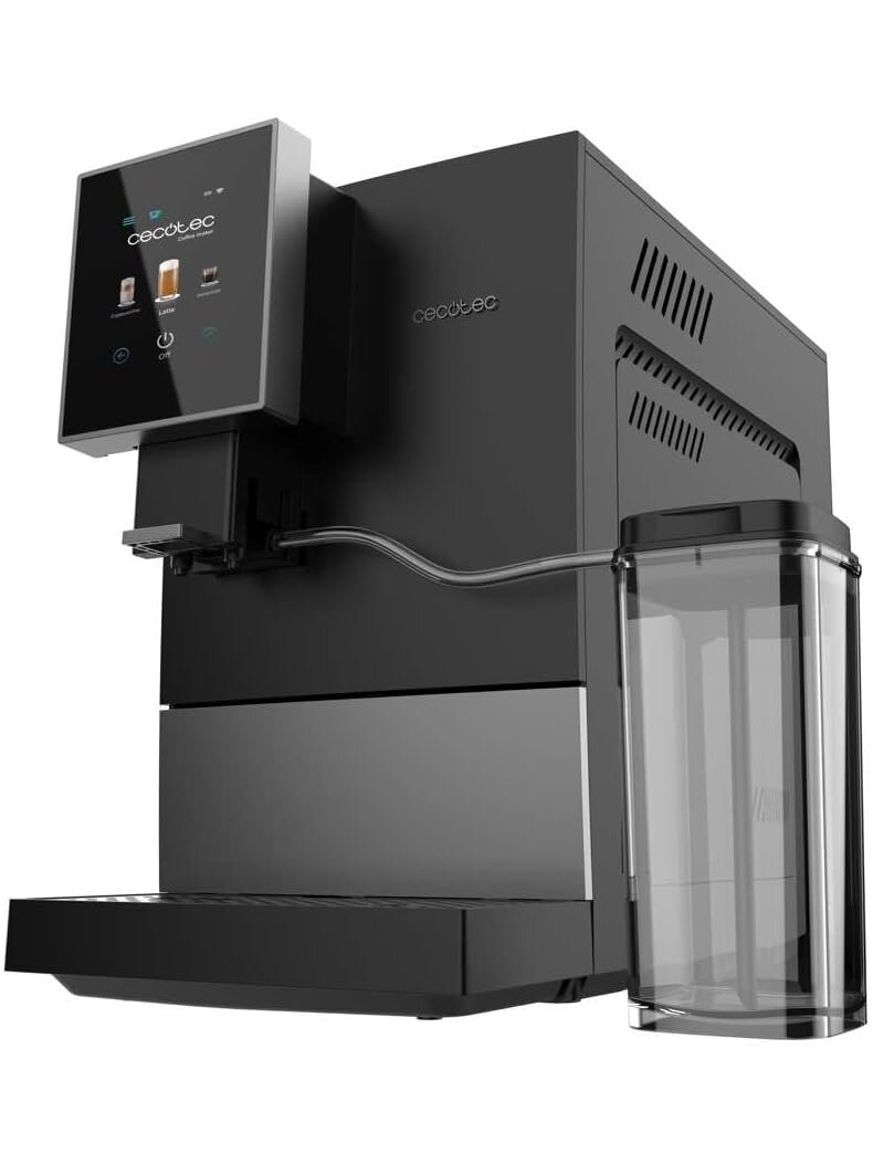 Cecotec Coffee Maker | Cremmaet Compactccino Connected | Pump pressure 19 bar | Built-in milk frother | Super-automatic | Black 1 Cecotec Coffee Maker | Cremmaet Compactccino Connected | Pump pressure 19 bar | Built-in milk frother | Super-automatic | Black 1