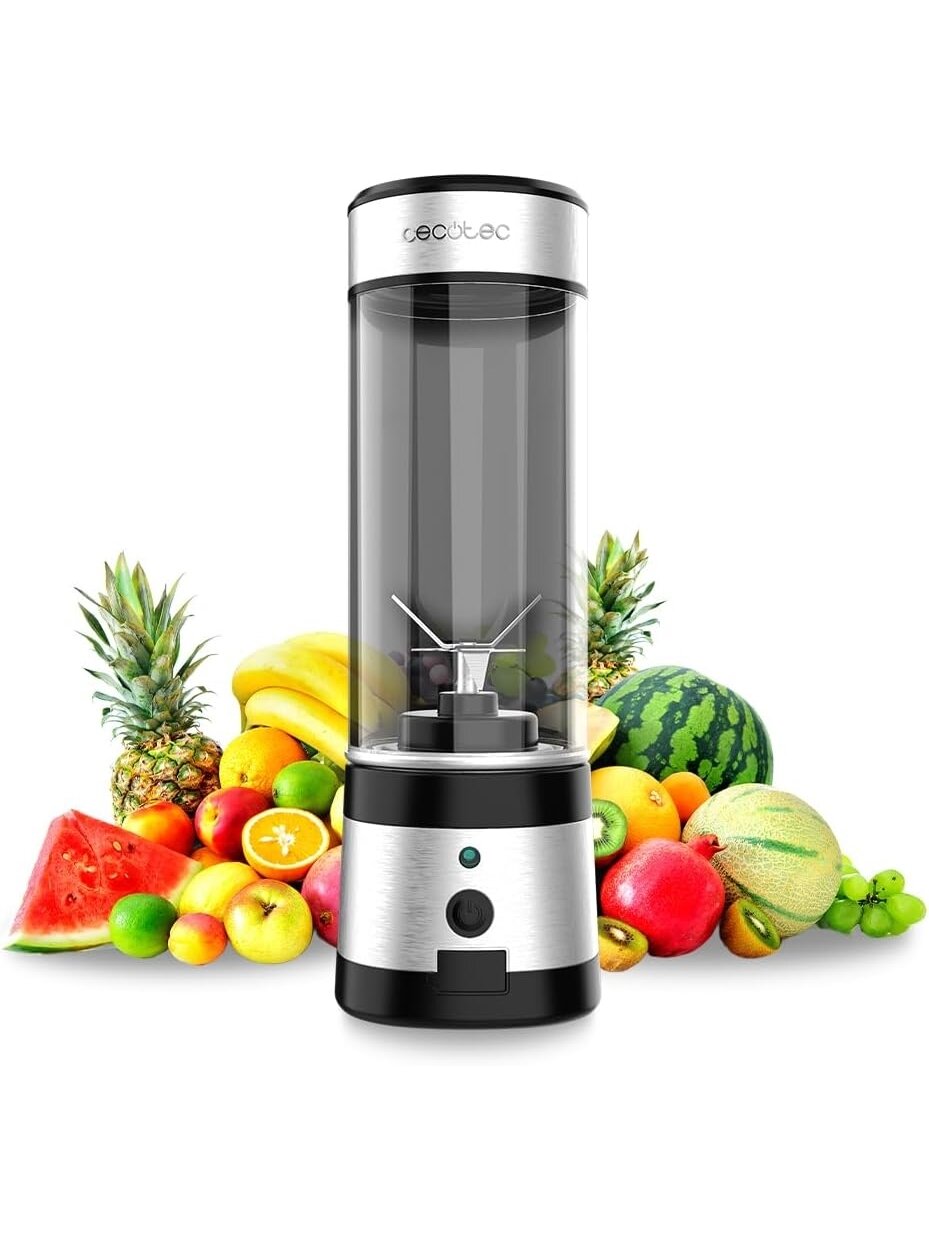 Cecotec Smoothie Blender | WanderlustMix USB | Portable | 126 W | Jar capacity 0.4 L | Ice crushing | Inox 5