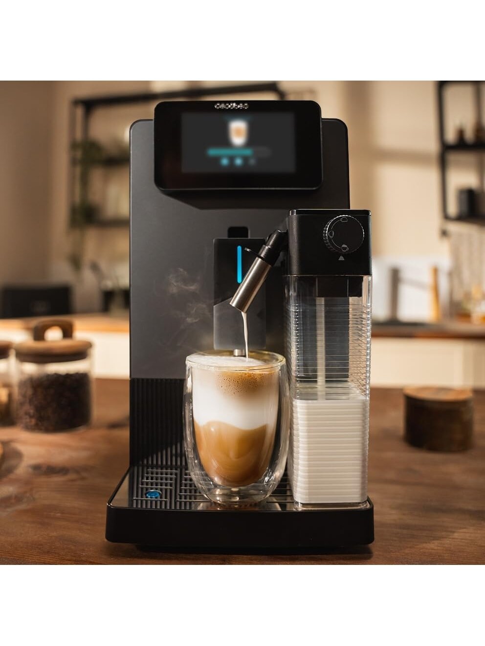 Cecotec Coffee machine | Cremmaet Latte Touch | Pump pressure 19 bar | Built-in milk frother | Super-automatic | Black | 1500 W 3 Cecotec Coffee machine | Cremmaet Latte Touch | Pump pressure 19 bar | Built-in milk frother | Super-automatic | Black | 1500 W 3