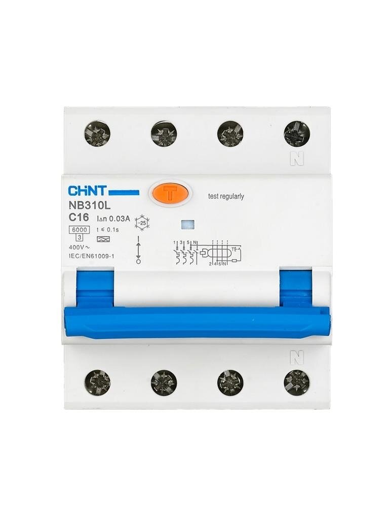 Chint | Circuit breaker RCBO, NB310L/3N, 3P+N, C20, 30mA, A, 6kA | NB310L3PN30MAA20C 1 Chint | Circuit breaker RCBO, NB310L/3N, 3P+N, C20, 30mA, A, 6kA | NB310L3PN30MAA20C 1
