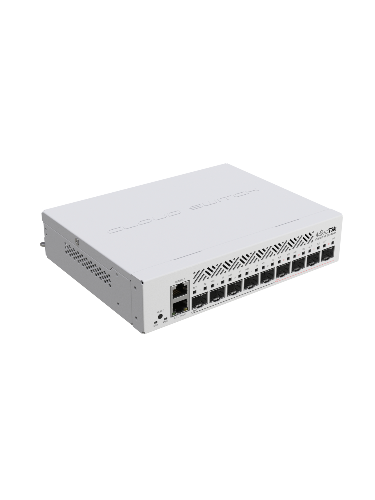 Cloud Router Switch | CRS310-1G-5S-4S+IN | No Wi-Fi | 10/100/1000 Mbit/s | Ethernet LAN (RJ-45) ports 1 | Mesh Support No | MU-MiMO No | No mobile broadband 2