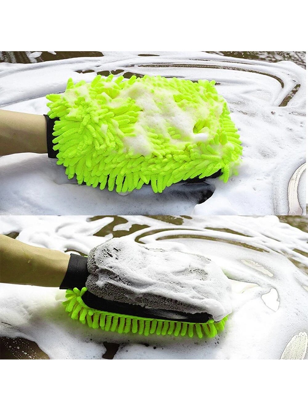 ColorWay | CW-2417 | Microfiber car wash and polish glove, double-sided 2 ColorWay | CW-2417 | Microfiber car wash and polish glove, double-sided 2