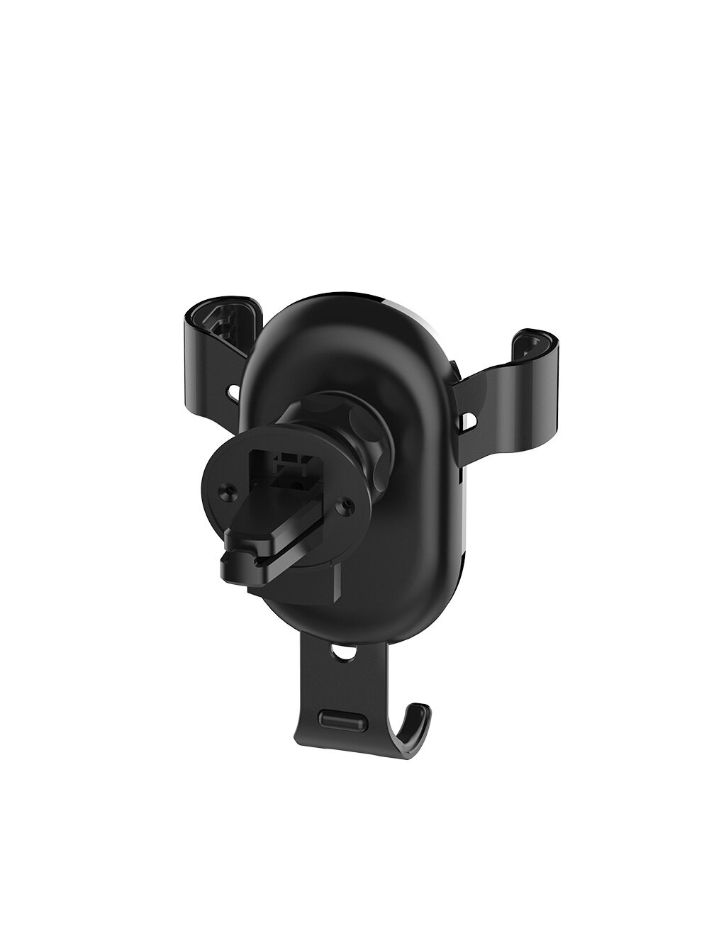 ColorWay | Metallic Gravity Holder For Smartphone | Adjustable | Clamp | Black | Fixation of the smartphone in one motion. Compact design, does not take up much space and does not obstruct the view. Soft coating, eliminates the appearance of scratches and 2