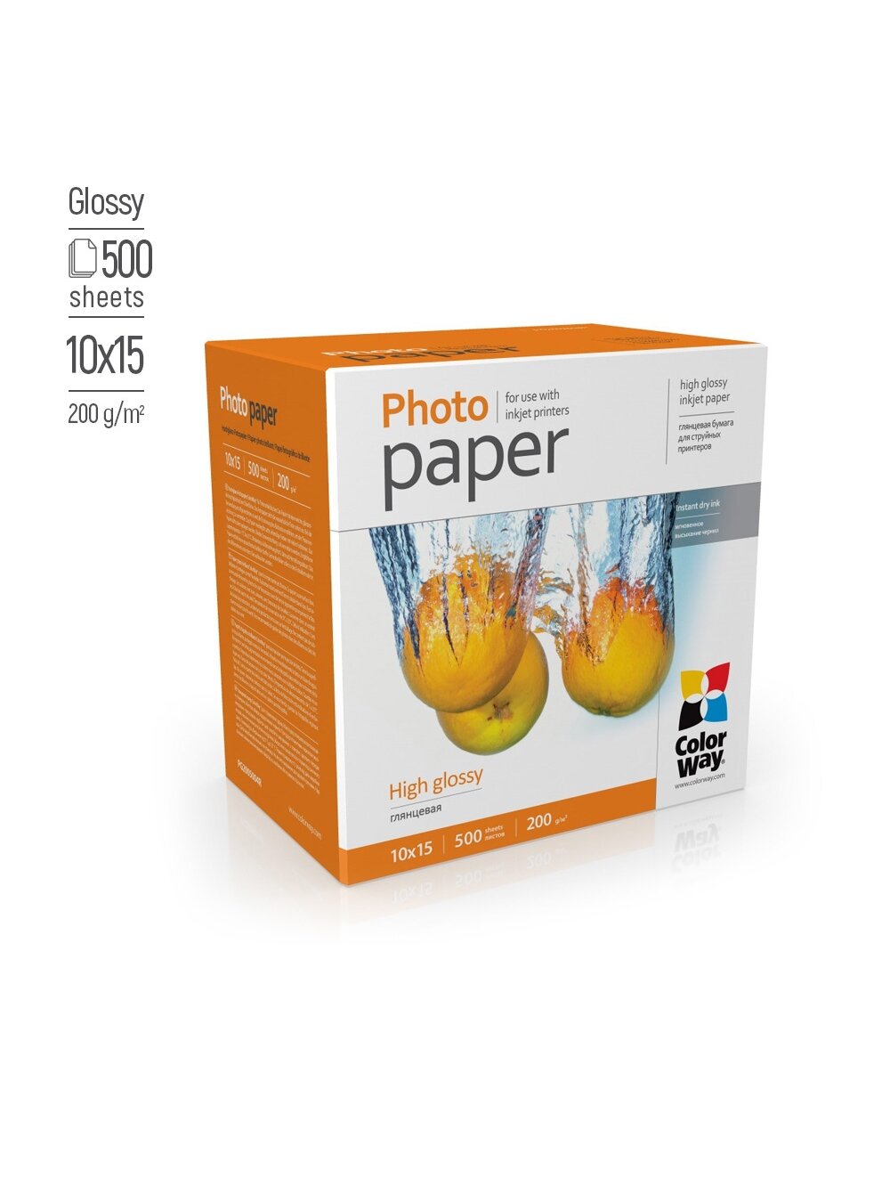 ColorWay Photo Paper, 500 sheets | High Glossy | 200 g/m² | 10x15 1