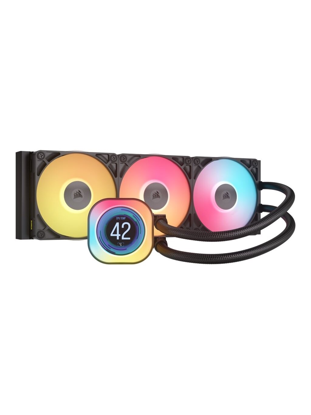 Corsair | Liquid CPU Cooler | iCUE LINK TITAN 360 RX LCD | Intel, AMD Corsair | Liquid CPU Cooler | iCUE LINK TITAN 360 RX LCD | Intel, AMD