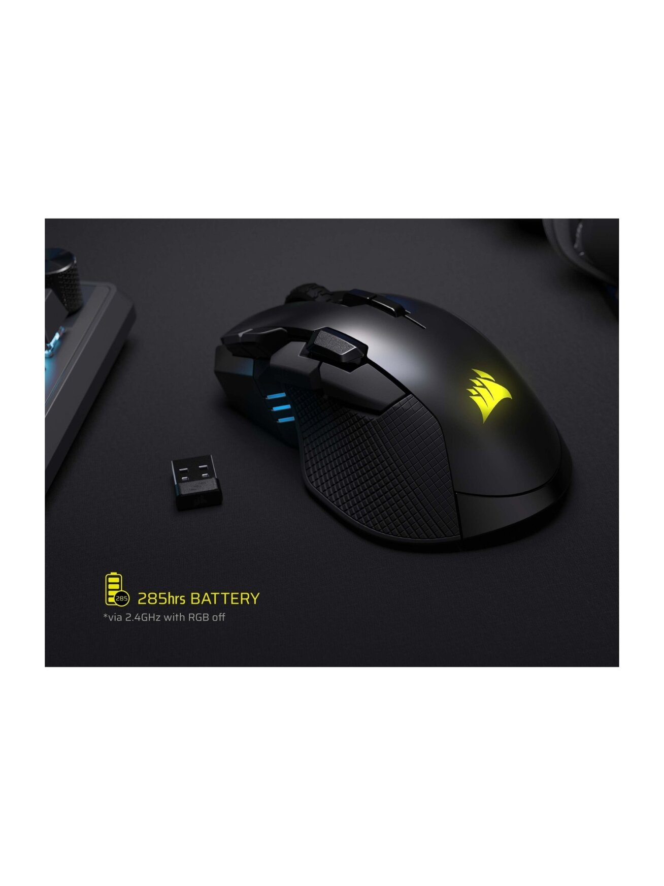 Corsair IRONCLAW SE | Gaming Mouse | Wireless/Wired | 2.4GHz, Bluetooth, USB-C | Black 3 Corsair IRONCLAW SE | Gaming Mouse | Wireless/Wired | 2.4GHz, Bluetooth, USB-C | Black 3