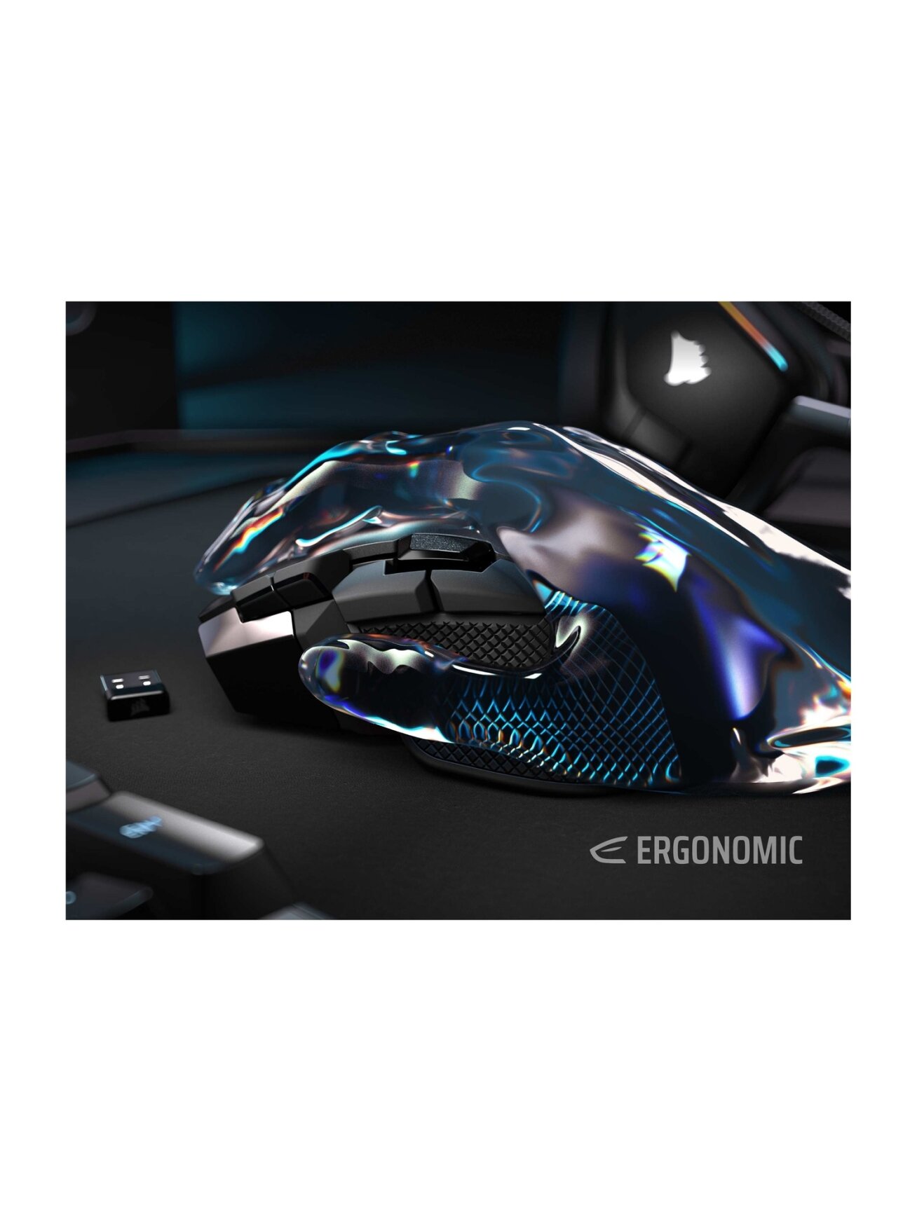 Corsair IRONCLAW SE | Gaming Mouse | Wireless/Wired | 2.4GHz, Bluetooth, USB-C | Black 5 Corsair IRONCLAW SE | Gaming Mouse | Wireless/Wired | 2.4GHz, Bluetooth, USB-C | Black 5