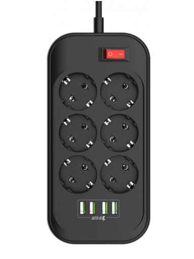 ColorWay | 10 A | Power Socket | CW-CHE64B | 17 W