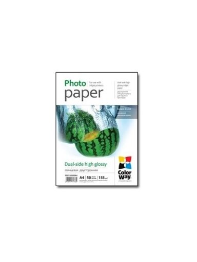 ColorWay Photo Paper, 50 sheets | Dual-side High Glossy | 155 g/m² | A4