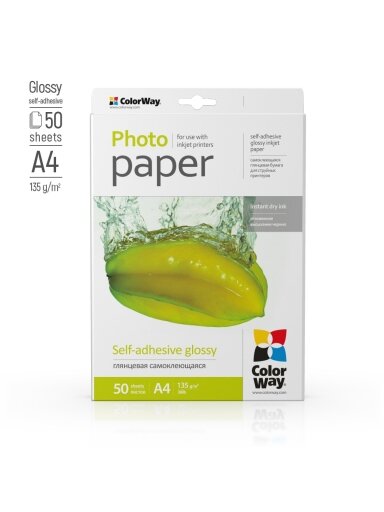 ColorWay Photo Paper, 50 sheets | Glossy | 135 g/m² | A4
