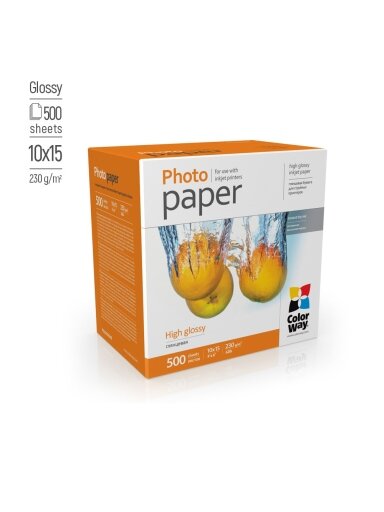 ColorWay Photo Paper, 500 sheets | High Glossy | 230 g/m² | 10x15