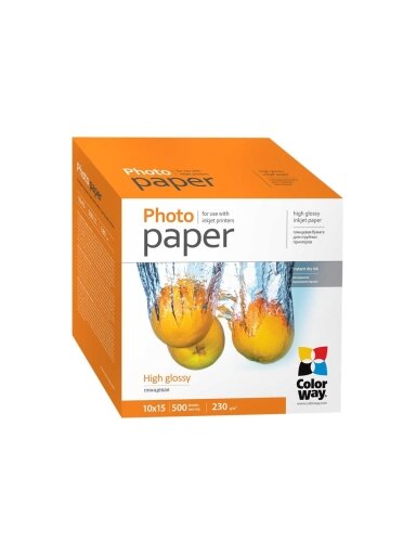 ColorWay Photo Paper, 500 sheets | High Glossy | 230 g/m² | 10x15