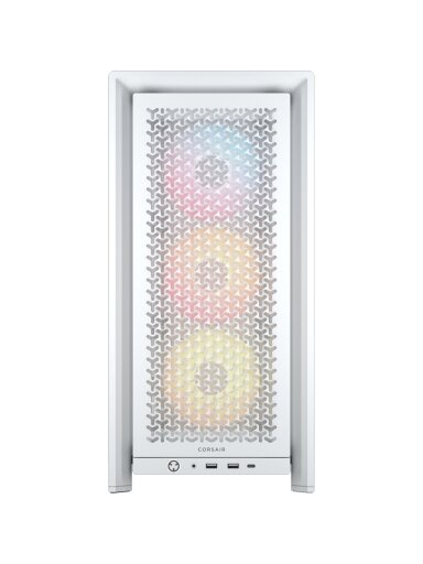 Corsair PC Case | Frame 4000D RS ARGB Modular | White | Mid-Tower