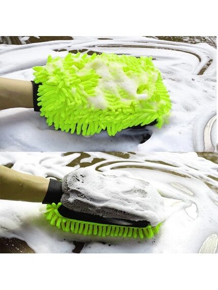ColorWay | CW-2417 | Microfiber car wash and polish glove, double-sided 2 ColorWay | CW-2417 | Microfiber car wash and polish glove, double-sided 2