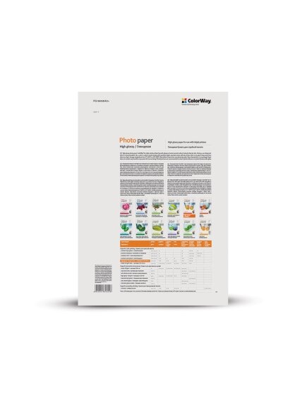 ColorWay Photo Paper, 20 sheets | High Glossy | 180 g/m² | A3+ 2 ColorWay Photo Paper, 20 sheets | High Glossy | 180 g/m² | A3+ 2