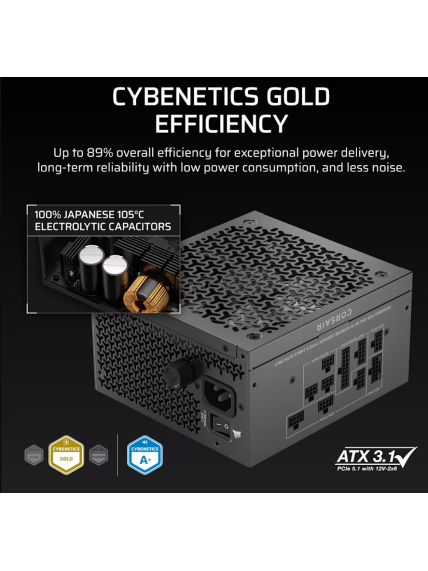 Corsair Fully Modular ATX Power Supply (EU) | RM750x SHIFT | 750 W | Black 5 Corsair Fully Modular ATX Power Supply (EU) | RM750x SHIFT | 750 W | Black 5