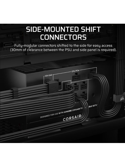 Corsair Fully Modular ATX Power Supply (EU) | RM850x SHIFT | 850 W | Black 3