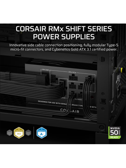 Corsair Fully Modular ATX Power Supply (EU) | RM850x SHIFT | 850 W | Black 1 Corsair Fully Modular ATX Power Supply (EU) | RM850x SHIFT | 850 W | Black 1