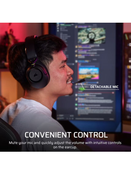 Corsair Gaming Headset | HS35 v3 | Bluetooth | Over-Ear | Microphone | Carbon | Wireless 7 Corsair Gaming Headset | HS35 v3 | Bluetooth | Over-Ear | Microphone | Carbon | Wireless 7