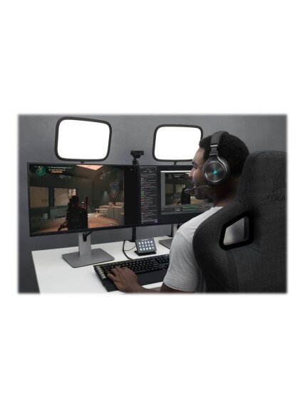 Corsair | High-Fidelity Gaming Headset | VIRTUOSO RGB WIRELESS XT | Wireless/Wired | Over-Ear | Black | Wireless 12