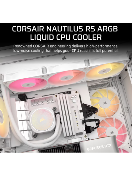 Corsair Liquid CPU Cooler | 360 RS ARGB | White 1 Corsair Liquid CPU Cooler | 360 RS ARGB | White 1