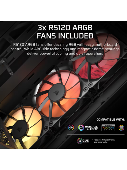 Corsair PC Case | 3200D RS ARGB | Smoke | Mid-Tower 4 Corsair PC Case | 3200D RS ARGB | Smoke | Mid-Tower 4