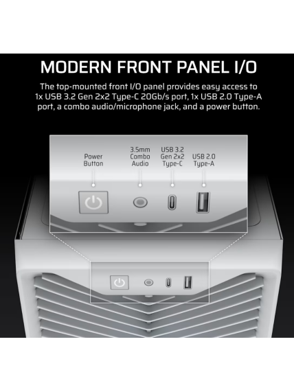 Corsair PC Case | 3200D RS ARGB | White | Mid-Tower 7 Corsair PC Case | 3200D RS ARGB | White | Mid-Tower 7