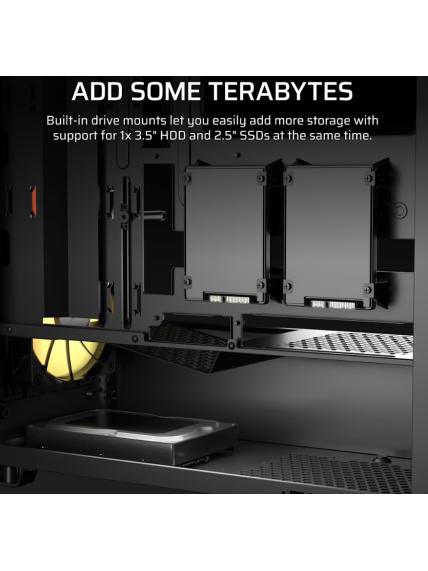Corsair PC Case | 3200D RS | Black | Mid-Tower 6 Corsair PC Case | 3200D RS | Black | Mid-Tower 6