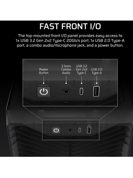 Corsair PC Case | 3200D RS | Smoke | Mid-Tower 7