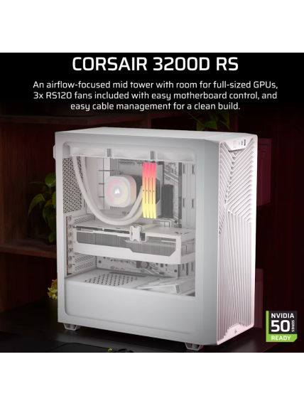 Corsair PC Case | 3200D RS | White | Mid-Tower 1 Corsair PC Case | 3200D RS | White | Mid-Tower 1