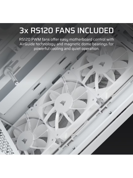 Corsair PC Case | 3200D RS | White | Mid-Tower 4 Corsair PC Case | 3200D RS | White | Mid-Tower 4