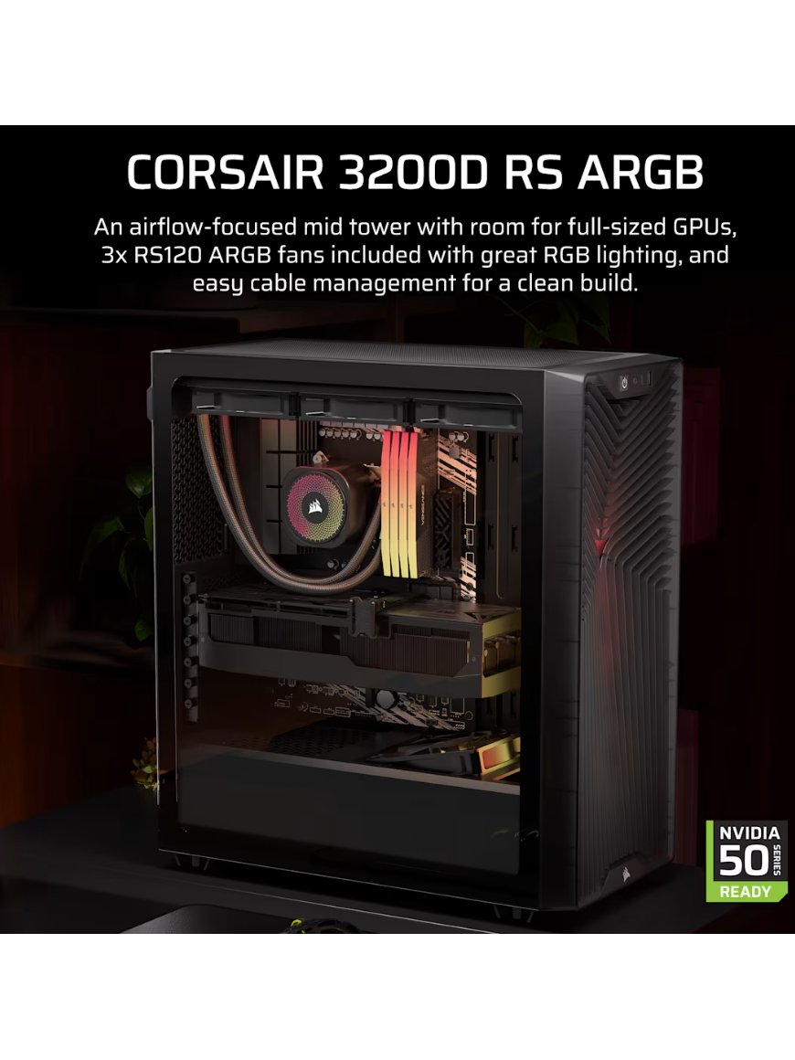 Corsair PC Case | 3200D RS ARGB | Smoke | Mid-Tower 1 Corsair PC Case | 3200D RS ARGB | Smoke | Mid-Tower 1