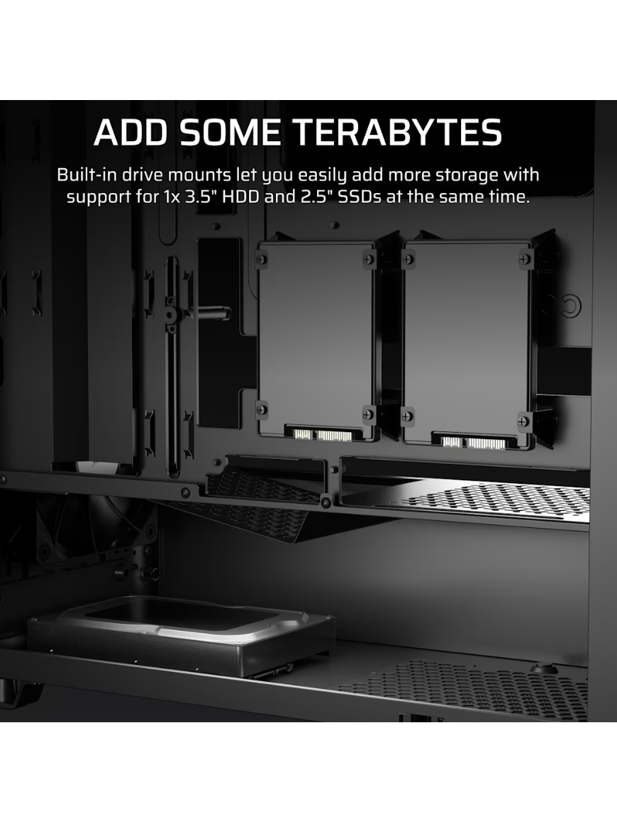Corsair PC Case | 3200D RS | Black | Mid-Tower 6