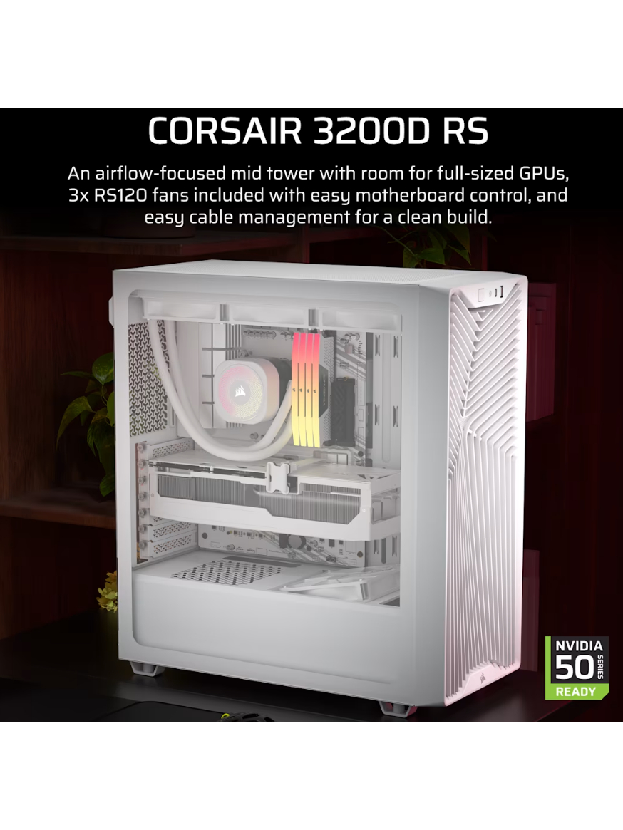 Corsair PC Case | 3200D RS | White | Mid-Tower 1 Corsair PC Case | 3200D RS | White | Mid-Tower 1