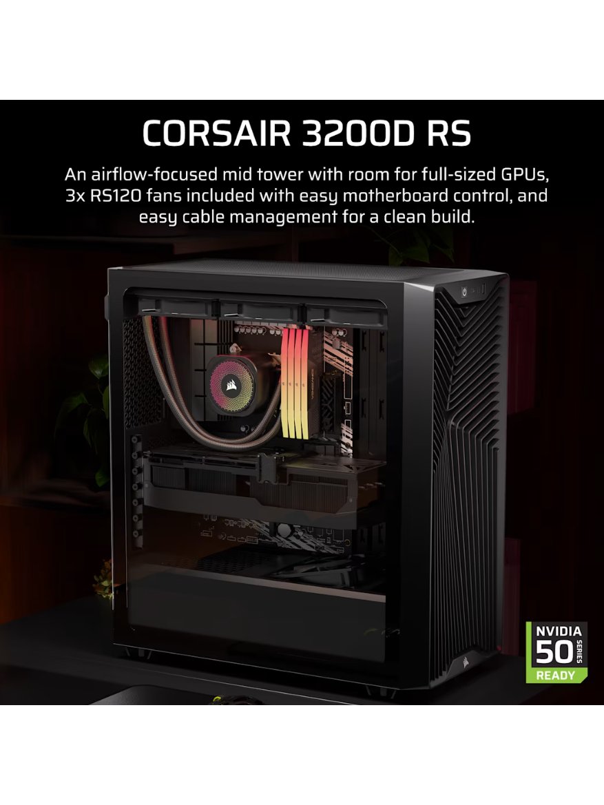 Corsair PC Case | 3200D RS | Black | Mid-Tower 1