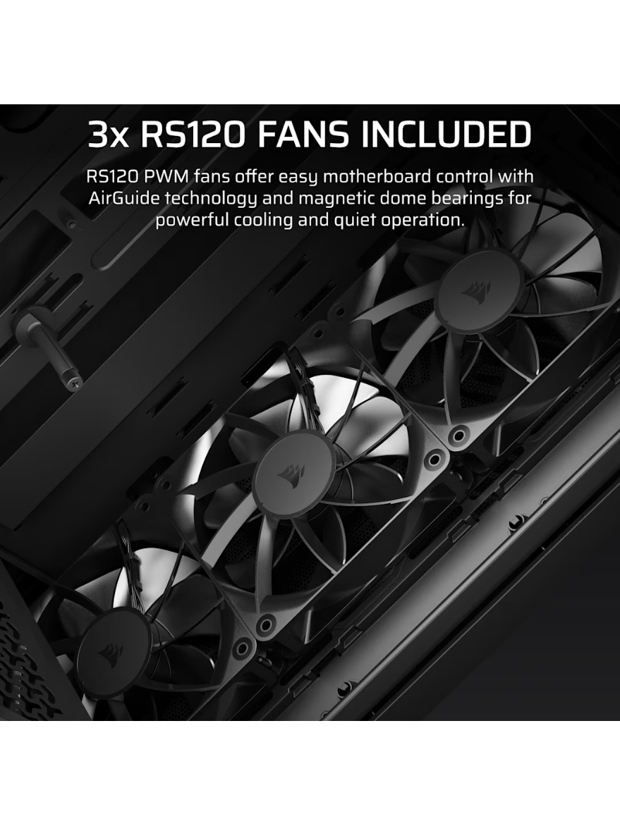 Corsair PC Case | 3200D RS | Black | Mid-Tower 4