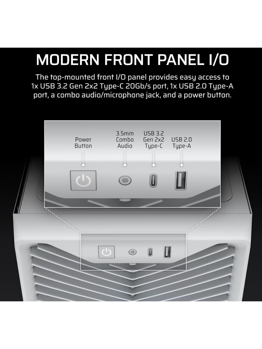 Corsair PC Case | 3200D RS ARGB | White | Mid-Tower 7
