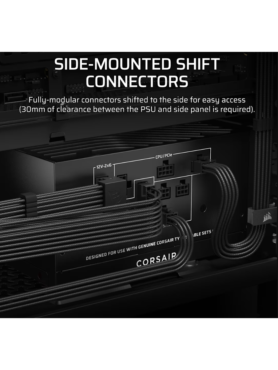 Corsair Fully Modular ATX Power Supply (EU) | RM750x SHIFT | 750 W | Black 3 Corsair Fully Modular ATX Power Supply (EU) | RM750x SHIFT | 750 W | Black 3
