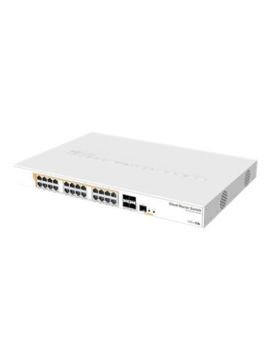 CRS328-24P-4S+RM Gigabit Ethernet POE/POE+ router/switch | 12 month(s) | PoE/Poe+ ports quantity 24 CRS328-24P-4S+RM Gigabit Ethernet POE/POE+ router/switch | 12 month(s) | PoE/Poe+ ports quantity 24