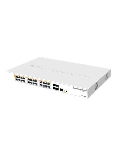 CRS328-24P-4S+RM Gigabit Ethernet POE/POE+ router/switch | 12 month(s) | PoE/Poe+ ports quantity 24 1 CRS328-24P-4S+RM Gigabit Ethernet POE/POE+ router/switch | 12 month(s) | PoE/Poe+ ports quantity 24 1