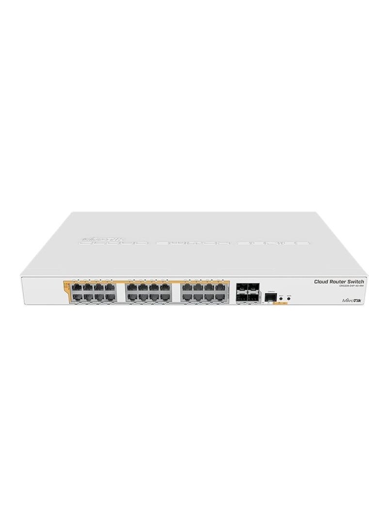 CRS328-24P-4S+RM Gigabit Ethernet POE/POE+ router/switch | 12 month(s) | PoE/Poe+ ports quantity 24 CRS328-24P-4S+RM Gigabit Ethernet POE/POE+ router/switch | 12 month(s) | PoE/Poe+ ports quantity 24