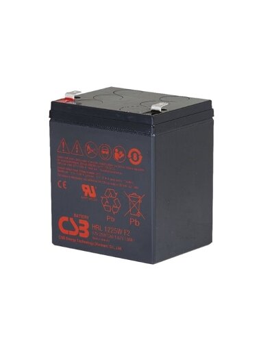 CSB Battery Battery 12V 6Ah 25W Pb F2 | HRL1225W CSB Battery Battery 12V 6Ah 25W Pb F2 | HRL1225W