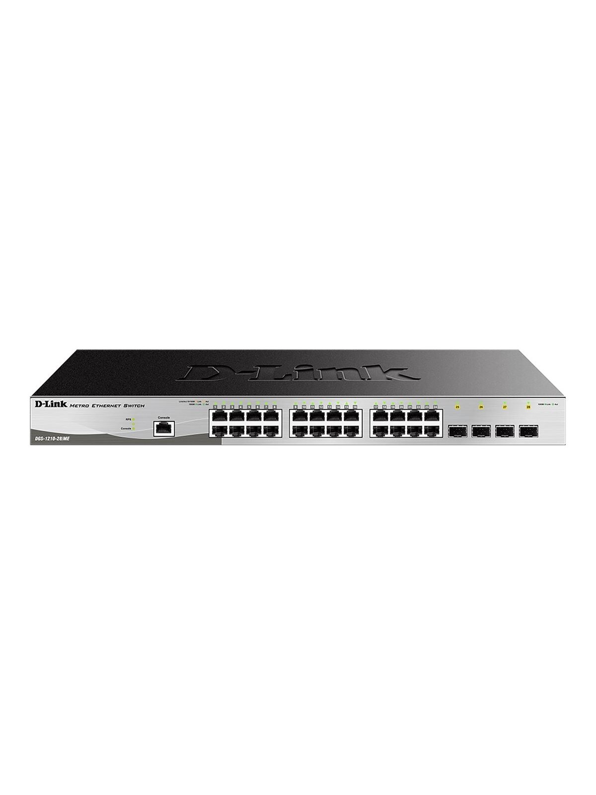 D-Link | Metro Ethernet Switch | DGS-1210-28/ME | Managed L2 | Rack mountable | Gigabit Ethernet (copper) ports quantity 24 | SFP ports quantity 4 | Power supply type Single | 24 month(s) D-Link | Metro Ethernet Switch | DGS-1210-28/ME | Managed L2 | Rack mountable | Gigabit Ethernet (copper) ports quantity 24 | SFP ports quantity 4 | Power supply type Single | 24 month(s)